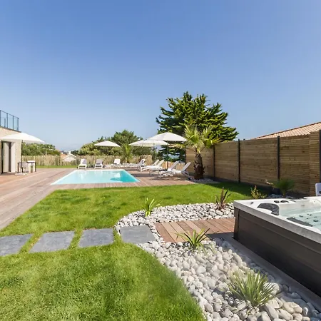 Avec Piscine Chauffee Proche Plage. Jardin, Spa, Bbq, Wifi. Ch. Bebe Incluse - Fr-1-306-1209 بيت للعطل Préfailles